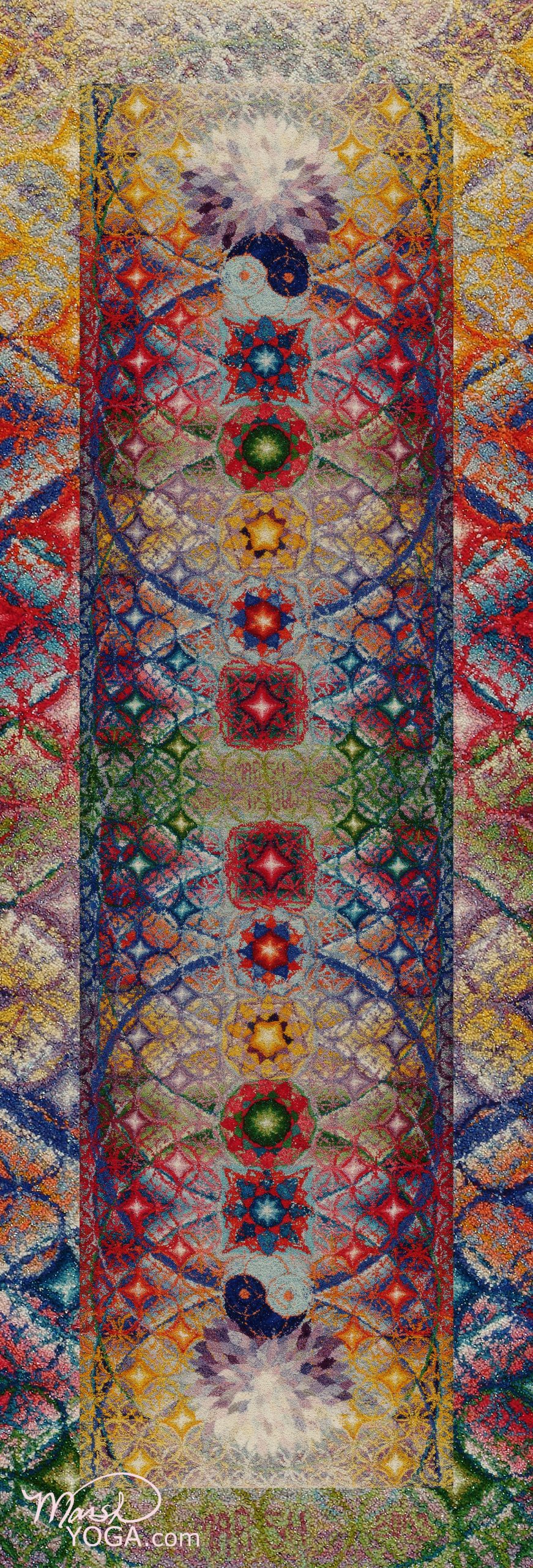 sacred geometry natural rubber yoga mats