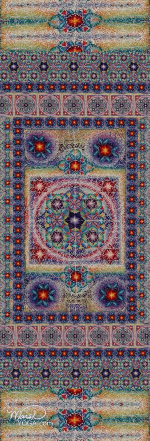 Om Tara, natural rubber, yoga mat, sacred geometry, mandala