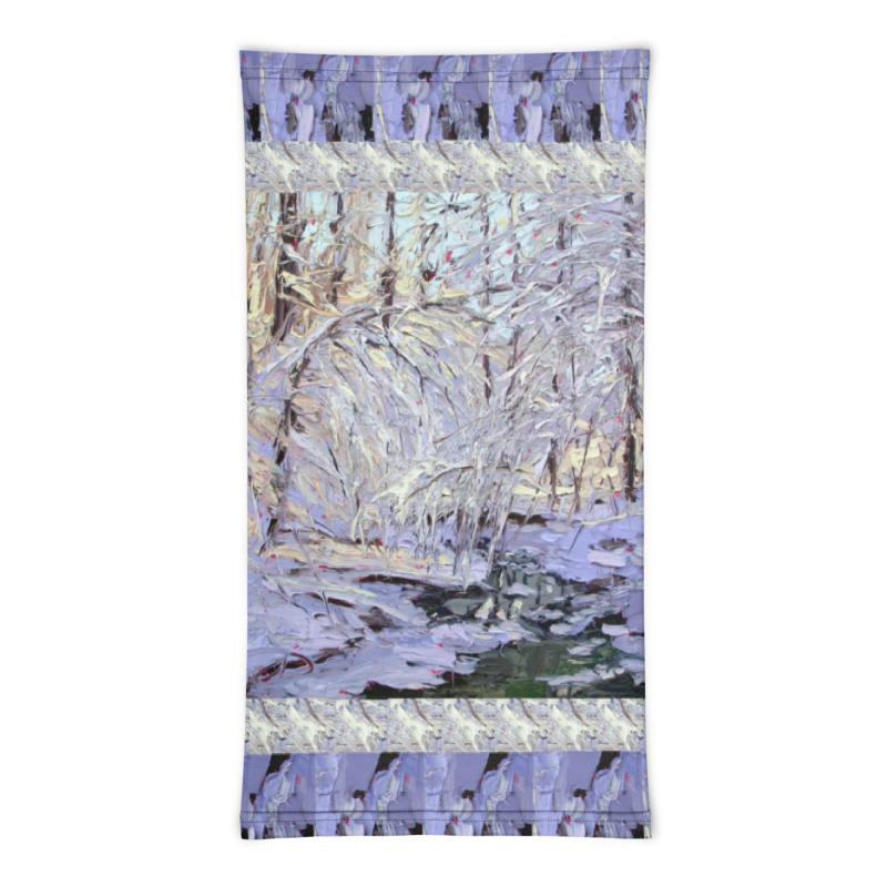mockup_Front_Flat_White Frozen Beauty Face Mask Neck Gaiter