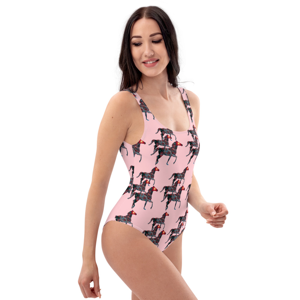 all-over-print-one-piece-swimsuit-white-right-606386cea4bfb.jpg Horse Print One Piece Women's Swimsuit